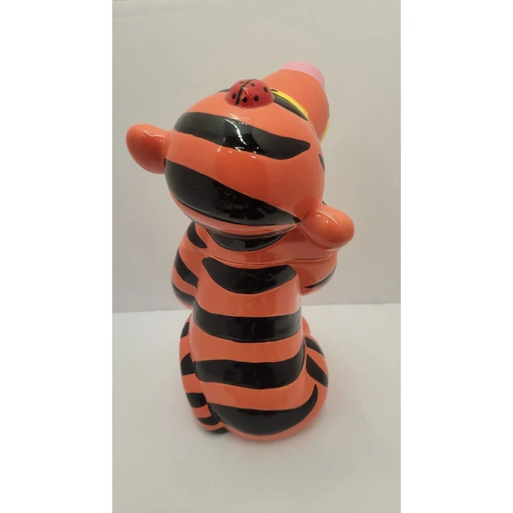 Disney Treasure Craft Tigger with Lady Bug Ceramic Cookie Jar Vintage 13 Inch